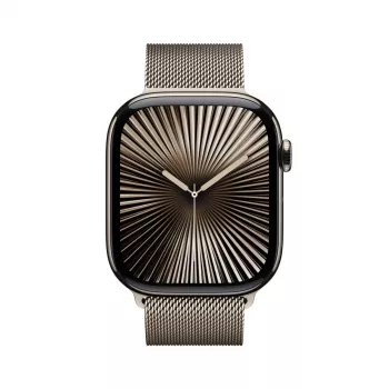 APPLE Watch Series 10 GPS + Cellular 46 mm natūralaus titano korpusas su natūralaus titano Milano kilpa - S/M