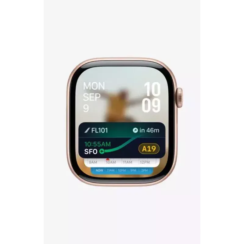 Išmanusis laikrodis Apple Watch Series 10 GPS 42mm Jet Black aliuminio korpusas su juodu sportiniu dirželiu S/M