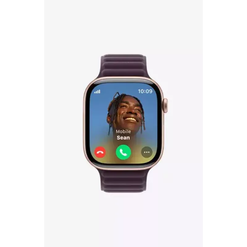 Išmanusis laikrodis Apple Watch Series 10 GPS 42mm Jet Black aliuminio korpusas su juodu sportiniu dirželiu S/M