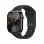 APPLE Watch Series 10 GPS + Cellular 46 mm titano korpusas su juodu sportiniu dirželiu (M/L)