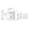 PC korpusas be quiet! LIGHT BASE 900 DX White Full Tower – ATX/EATX, stiklinis šonas, RGB, GPU iki 495 mm, aušintuvas iki 190 mm