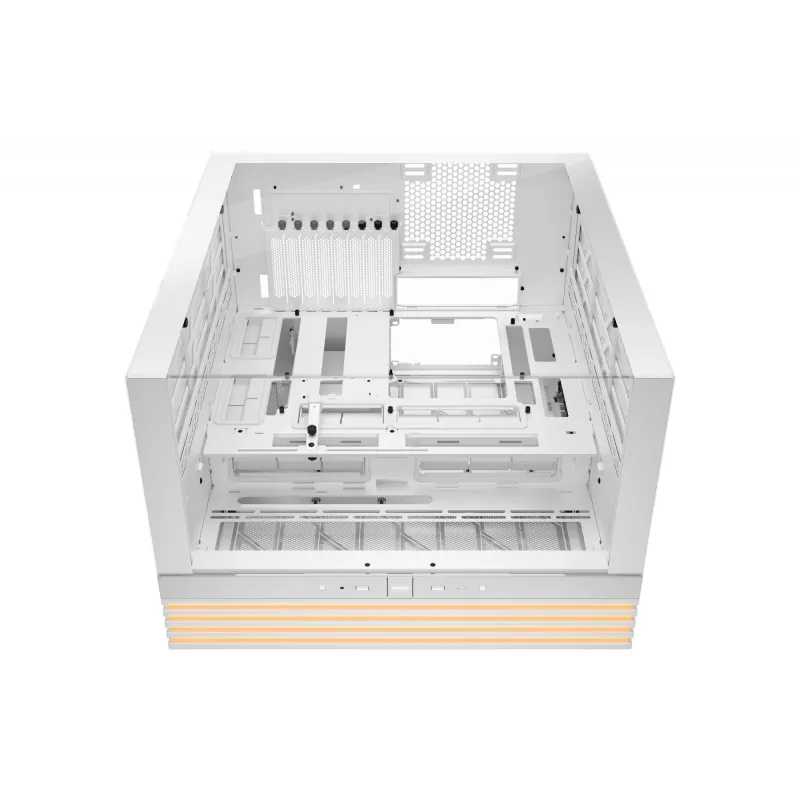 PC korpusas be quiet! LIGHT BASE 900 DX White Full Tower – ATX/EATX, stiklinis šonas, RGB, GPU iki 495 mm, aušintuvas iki 190 mm