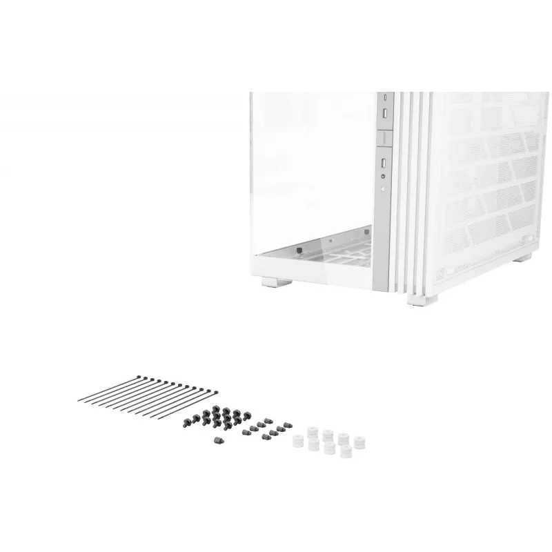 PC korpusas be quiet! LIGHT BASE 900 DX White Full Tower – ATX/EATX, stiklinis šonas, RGB, GPU iki 495 mm, aušintuvas iki 190 mm