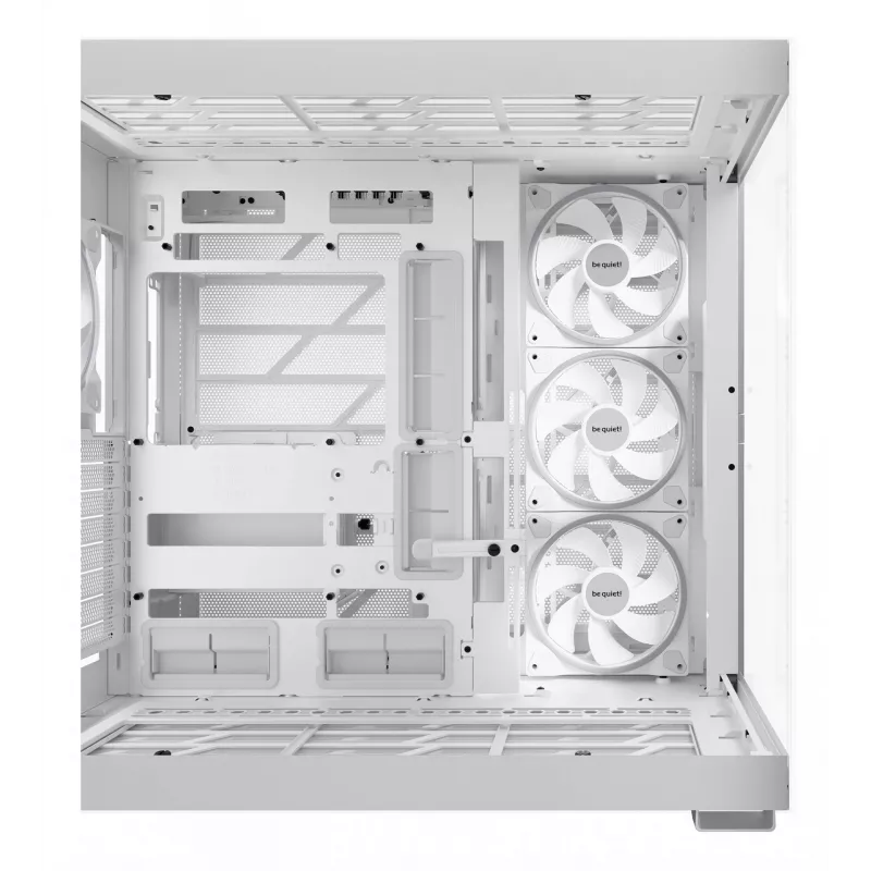 PC korpusas be quiet! LIGHT BASE 900 DX White Full Tower – ATX/EATX, stiklinis šonas, RGB, GPU iki 495 mm, aušintuvas iki 190 mm