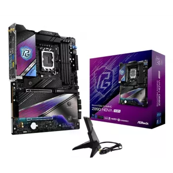 ASRock pagrindinė plokštė Z890 Nova WiFi LGA1851 Intel Z890 4 x DDR5 1 x HDMI 2.1 TMDS/FRL 8G 2 x Thunderbolt 4 ATX