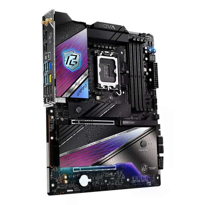 ASRock pagrindinė plokštė Z890 Nova WiFi LGA1851 Intel Z890 4 x DDR5 1 x HDMI 2.1 TMDS/FRL 8G 2 x Thunderbolt 4 ATX