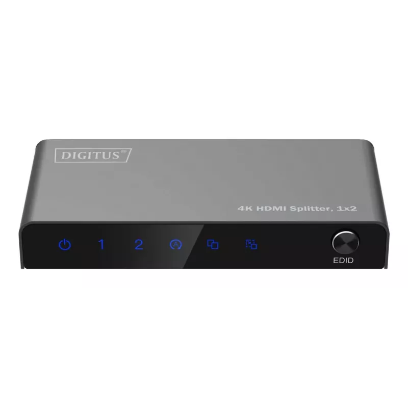 DIGITUS 1x2 HDMI skirstytuvas 4K/60Hz HDCP 2.2 EDID valdymas