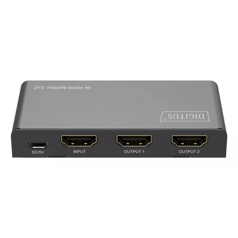 DIGITUS 1x2 HDMI skirstytuvas 4K/60Hz HDCP 2.2 EDID valdymas