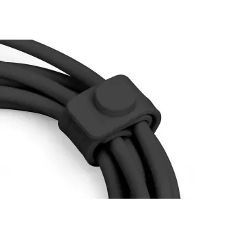DIGITUS USB-C silikoninis laidas USB-C - USB-C USB 2.0 60W - 1m juodas