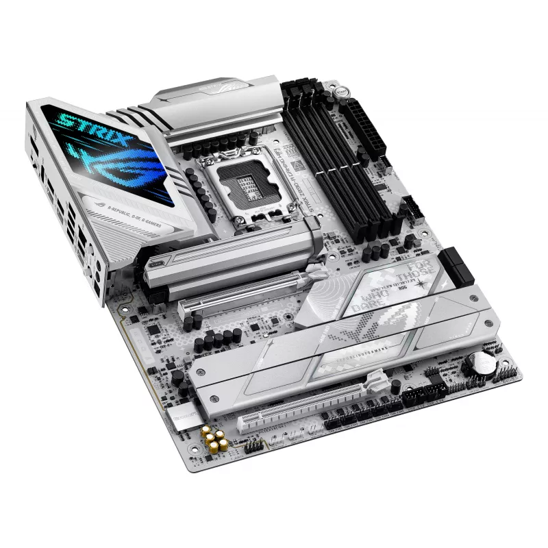 Pagrindinė plokštė ASUS ROG STRIX Z890-A GAMING WIFI, Intel Z890, LGA 1851 lizdas, ATX, DDR5 atmintis, Wi-Fi 7, baltos spalvos