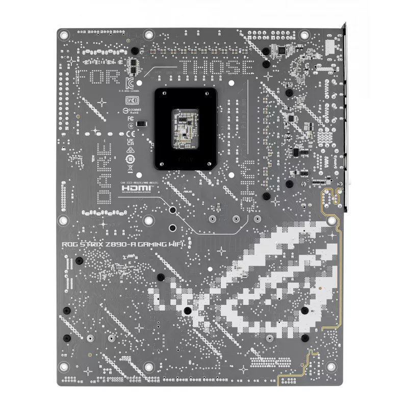 Pagrindinė plokštė ASUS ROG STRIX Z890-A GAMING WIFI, Intel Z890, LGA 1851 lizdas, ATX, DDR5 atmintis, Wi-Fi 7, baltos spalvos