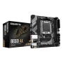 GIGABYTE B650I AX pagrindinė plokštė – AMD Ryzen 9000 serijos procesoriams, 5+2+1 fazių VRM, iki 6400 MHz DDR5 (OC), 1xPCIe 4.0 M.2, 2,5GbE LAN, Wi-Fi 6E, USB 3.2 Gen 2