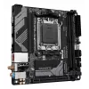GIGABYTE B650I AX pagrindinė plokštė – AMD Ryzen 9000 serijos procesoriams, 5+2+1 fazių VRM, iki 6400 MHz DDR5 (OC), 1xPCIe 4.0 M.2, 2,5GbE LAN, Wi-Fi 6E, USB 3.2 Gen 2