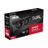 ASUS Dual RX7700XT-O12G AMD Radeon RX 7700 XT 12 GB GDDR6 vaizdo plokštė