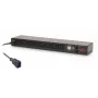 APC AP7921B perjungiamas maitinimo paskirstymo įrenginys (PDU) 8 AC lizdai 0U/1U Juoda