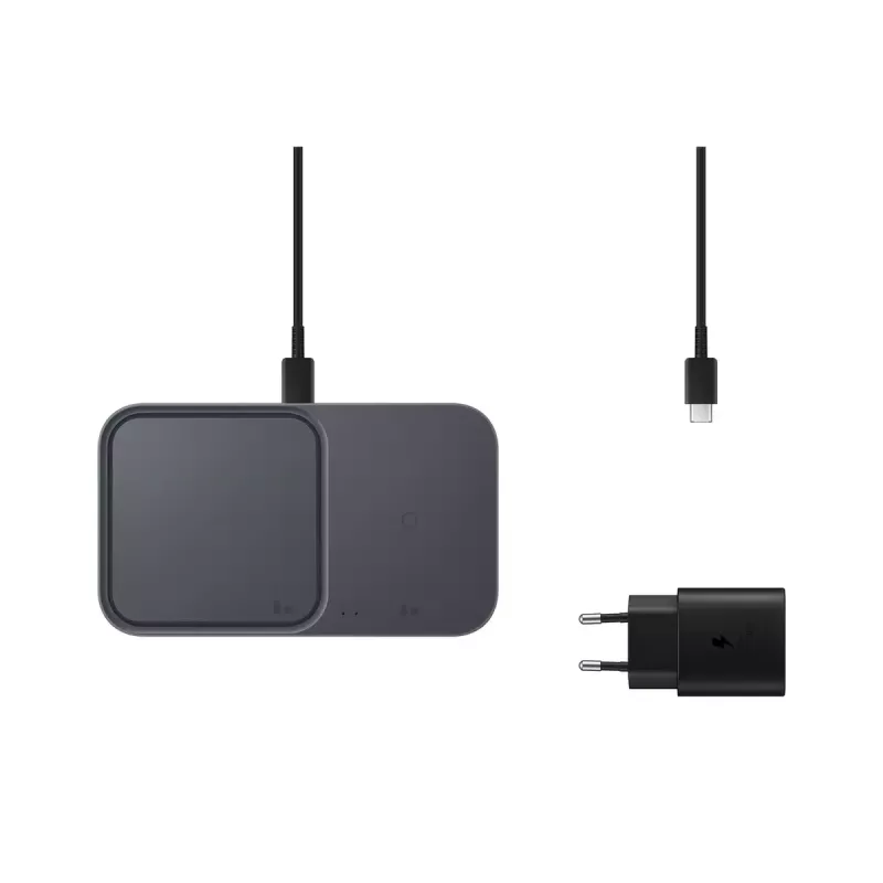 Belaidis įkroviklis Samsung EP-P5400, 15 W, pilkas, USB, skirtas ausinėms, išmaniesiems telefonams ir laikrodžiams
