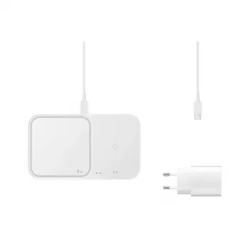 Samsung EP-P5400 belaidis įkroviklis, 15W, greitasis įkrovimas, USB-C, Qi, baltas