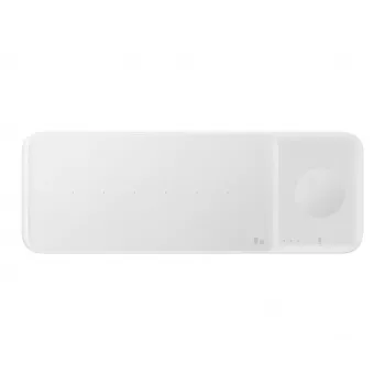 Samsung Wireless Charger Trio belaidis įkroviklis ausinėms, išmaniesiems telefonams ir laikrodžiams, baltas