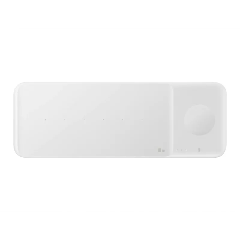 Samsung Wireless Charger Trio belaidis įkroviklis ausinėms, išmaniesiems telefonams ir laikrodžiams, baltas