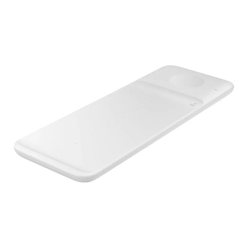 Samsung Wireless Charger Trio belaidis įkroviklis ausinėms, išmaniesiems telefonams ir laikrodžiams, baltas
