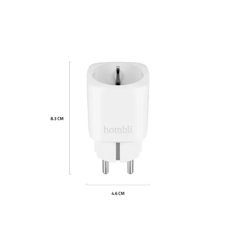 Hombli Smart Socket EU išmanusis kištukas (Wi‑Fi, 220–250 V, 50–60 Hz, 3540 W, vidaus, baltas)