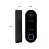 Išmanusis durų skambutis Hombli Pack juodas/baltas IP65 belaidis 1080p