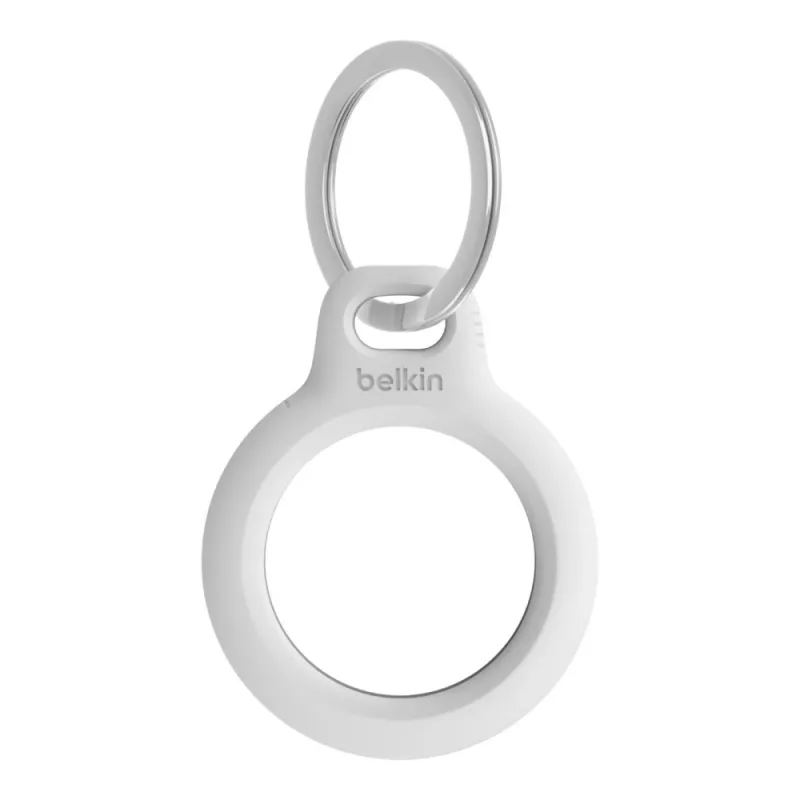 BELKIN Secure Holder With Keyring – Baltas dėklas „AirTag“ ir panašiems sekikliams