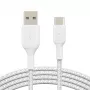 USB laidas Belkin BoostCharge CAB002BT2MWH 2m USB A į USB C baltas