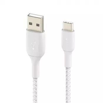 USB laidas Belkin BoostCharge CAB002BT2MWH 2m USB A į USB C baltas