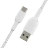 USB laidas Belkin BoostCharge CAB002BT2MWH 2m USB A į USB C baltas
