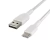 USB laidas Belkin BoostCharge CAB002BT2MWH 2m USB A į USB C baltas