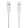 USB-C laidas Belkin CAB004BT1MWH2PK USB 2.0 1 m baltas