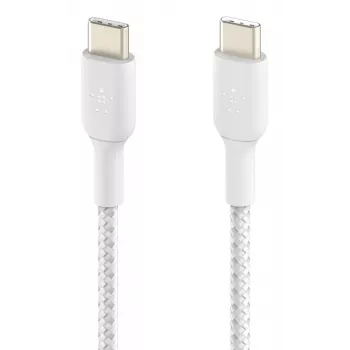 USB-C laidas Belkin CAB004BT1MWH2PK USB 2.0 1 m baltas
