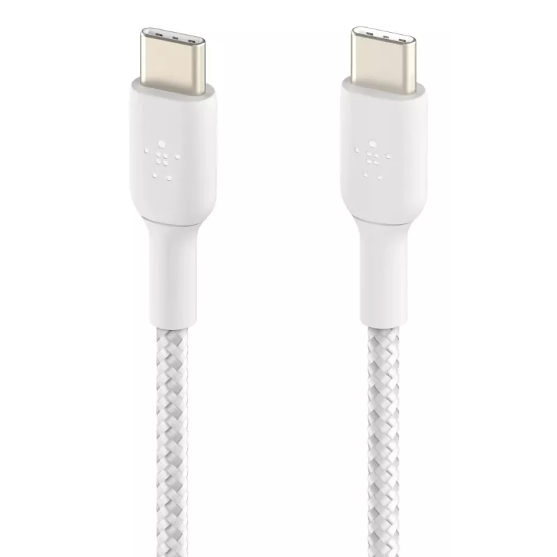 USB-C laidas Belkin CAB004BT1MWH2PK USB 2.0 1 m baltas