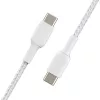 USB-C laidas Belkin CAB004BT1MWH2PK USB 2.0 1 m baltas