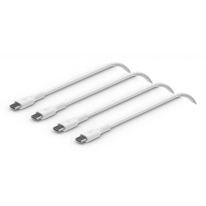 USB-C laidas Belkin CAB004BT1MWH2PK USB 2.0 1 m baltas