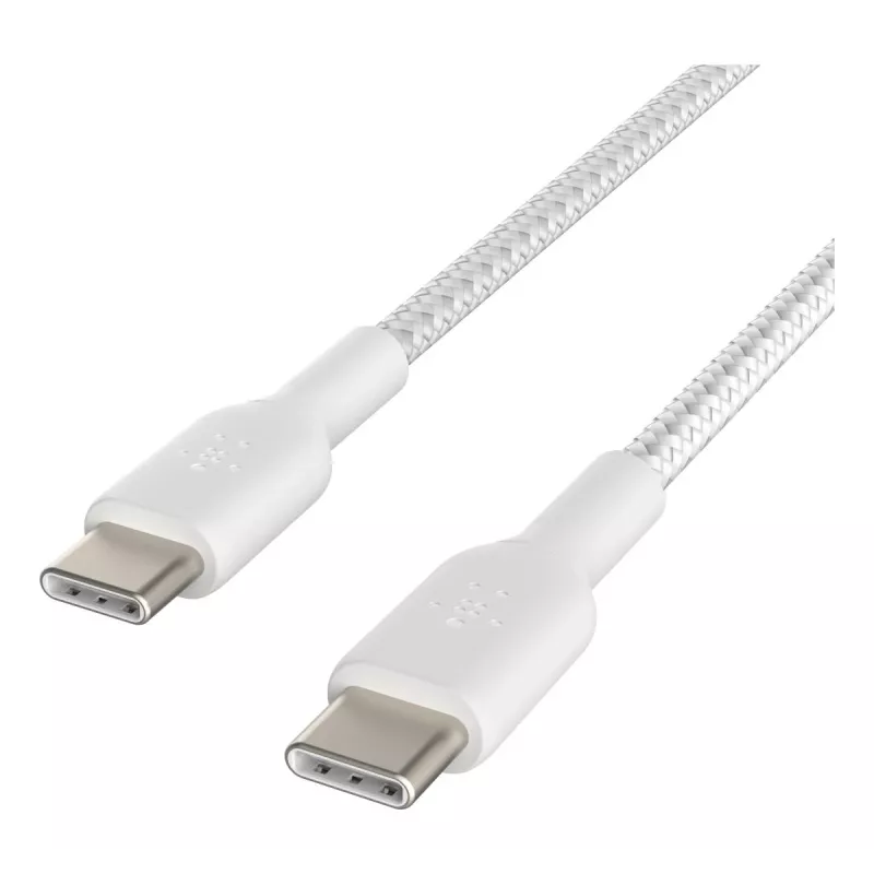 USB-C laidas Belkin CAB004BT1MWH2PK USB 2.0 1 m baltas