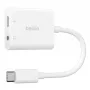 BELKIN NPA004BTWH adapteris USB-C su 3,5 mm garso išvestimi ir įkrovimu, baltas
