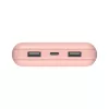 BELKIN Power Bank 20 000 mAh USB-A ir USB-C 15 W Rožinis