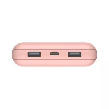 BELKIN Power Bank 20 000 mAh USB-A ir USB-C 15 W Rožinis