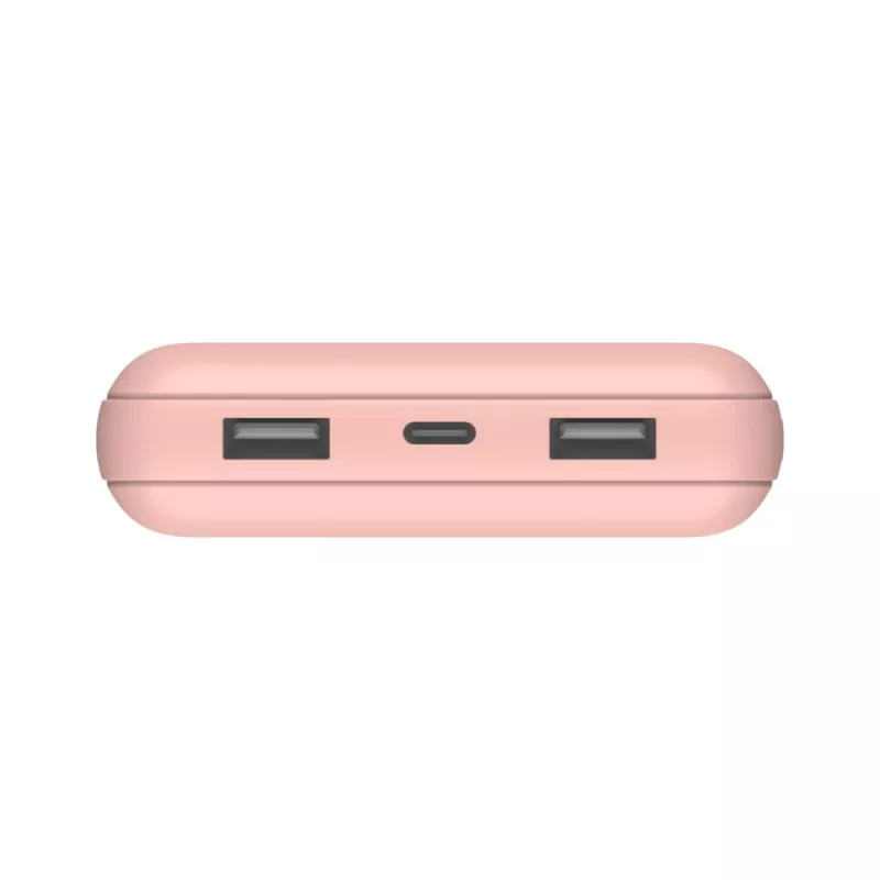 BELKIN Power Bank 20 000 mAh USB-A ir USB-C 15 W Rožinis