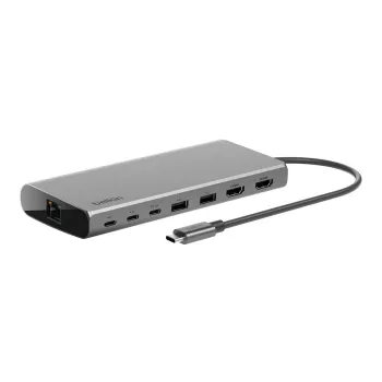 Belkin INC015BTSGY-CZ USB 3.2 Gen 1 Type-C aliuminė stotelė nešiojamam kompiuteriui 8 viename 4K