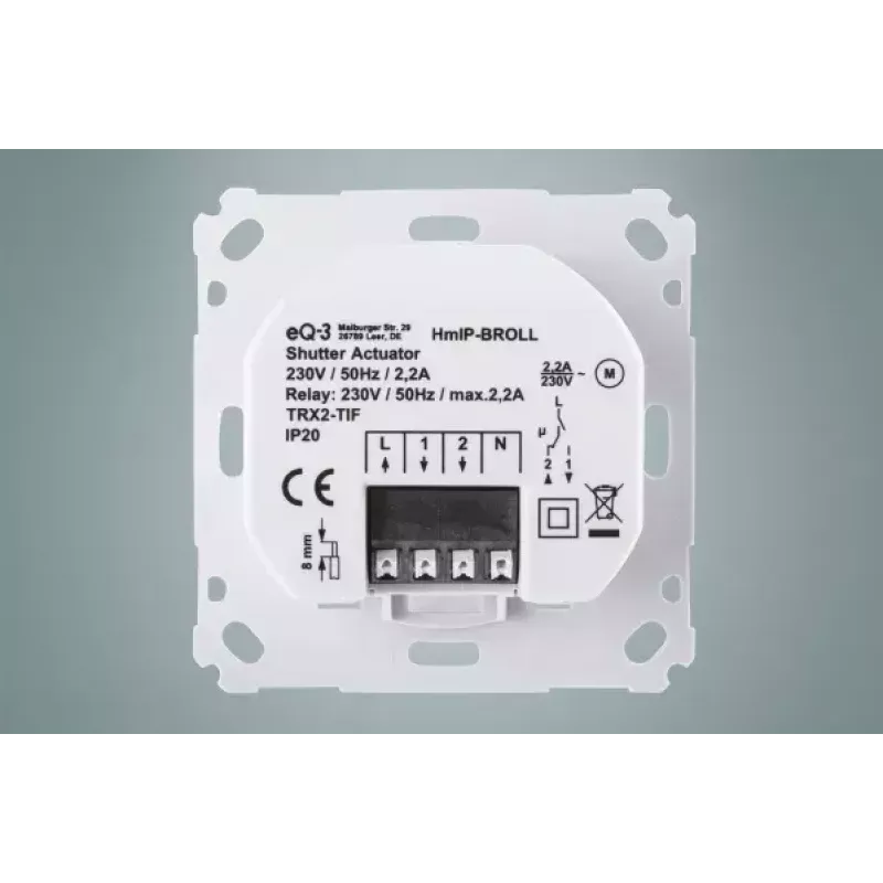 Pavaros valdiklis Homematic IP HmIP-BROLL Baltas
