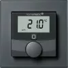 Sieninis termostatas HomeMatic HmIP-BWTH-A antracitas 230V – kambario temperatūros reguliatorius, maitinamas iš tinklo