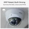 IP stebėjimo kamera Reolink P437 4K kupolinė, 8 MP 3840x2160, 5x optinis priartinimas, PoE (IEEE 802.3af), IK10, IP67, MicroSD iki 256 GB
