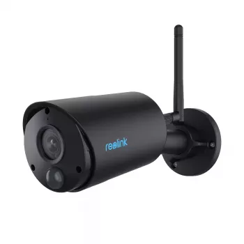Reolink Argus B320-B 3 MP belaidė lauko IP kamera, maitinama baterija ar saulės baterija, Wi-Fi 2,4 GHz, 2304x1296, H.265, dvipusis ryšys, microSD iki 128 GB, juoda