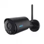 IP stebėjimo kamera Reolink Argus B320-B – 3 MP belaidė lauko bullet, baterija/saulė, Wi-Fi, IP65, 2304×1296, H.265, 2 krypčių garsas, microSD iki 128 GB