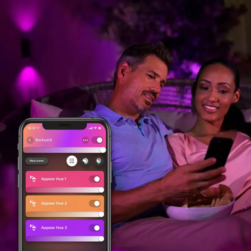 Išorinis sieninis šviestuvas Philips Hue White and Colour Ambience Appear