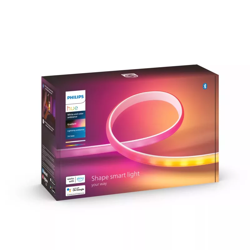 Philips Hue Gradient Lightstrip prailginimas 1 metras – balta ir spalvota šviesa