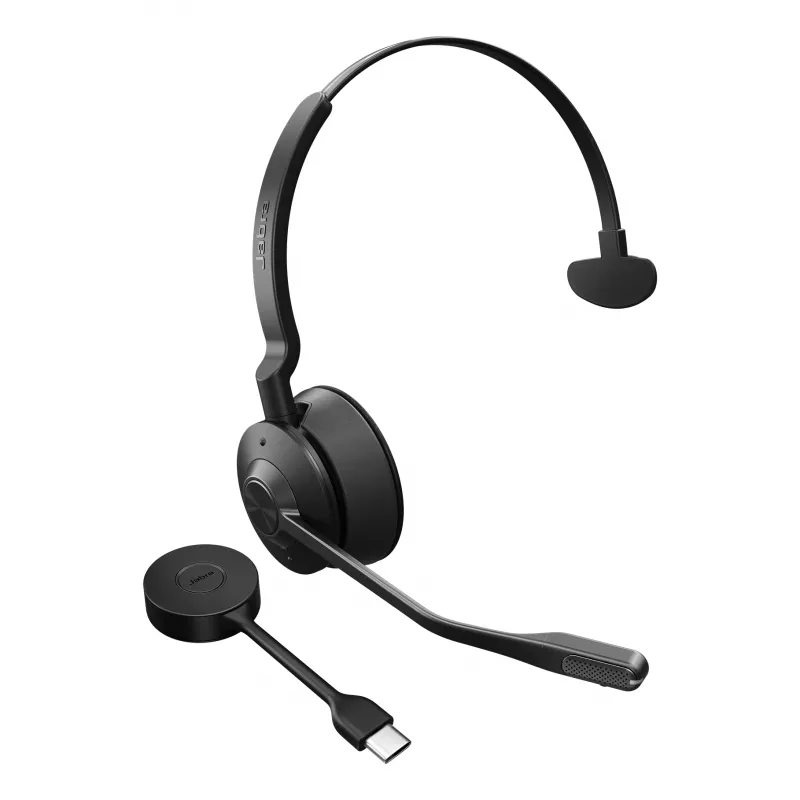 Jabra Engage 55 SE - USB-C UC Mono, EMEA/APAC, belaidė ausinė, 40 - 16000 Hz, biurui/skambučių centrui, 57 g, juoda